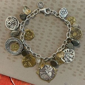 Silpada Dragonfly ‘PERFECT COMPOSITION’ charm Cha-Cha Bracelet B3078